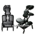 Ajustável Black tatuagem cadeira tatuagem cama